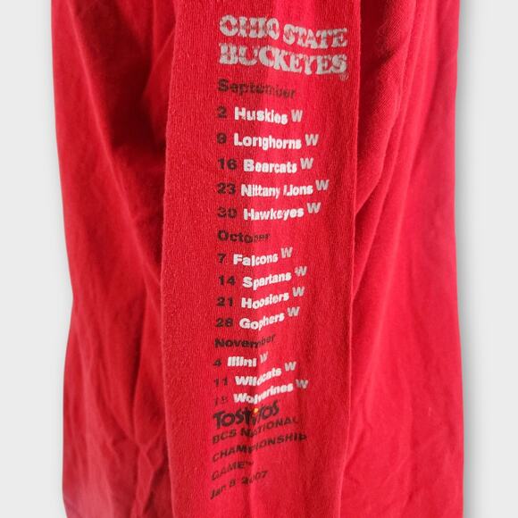 Lee Sport Ohio State Buckeye Football Shirt Mens 2X National Championship VTGY2K - Picture 4 of 8